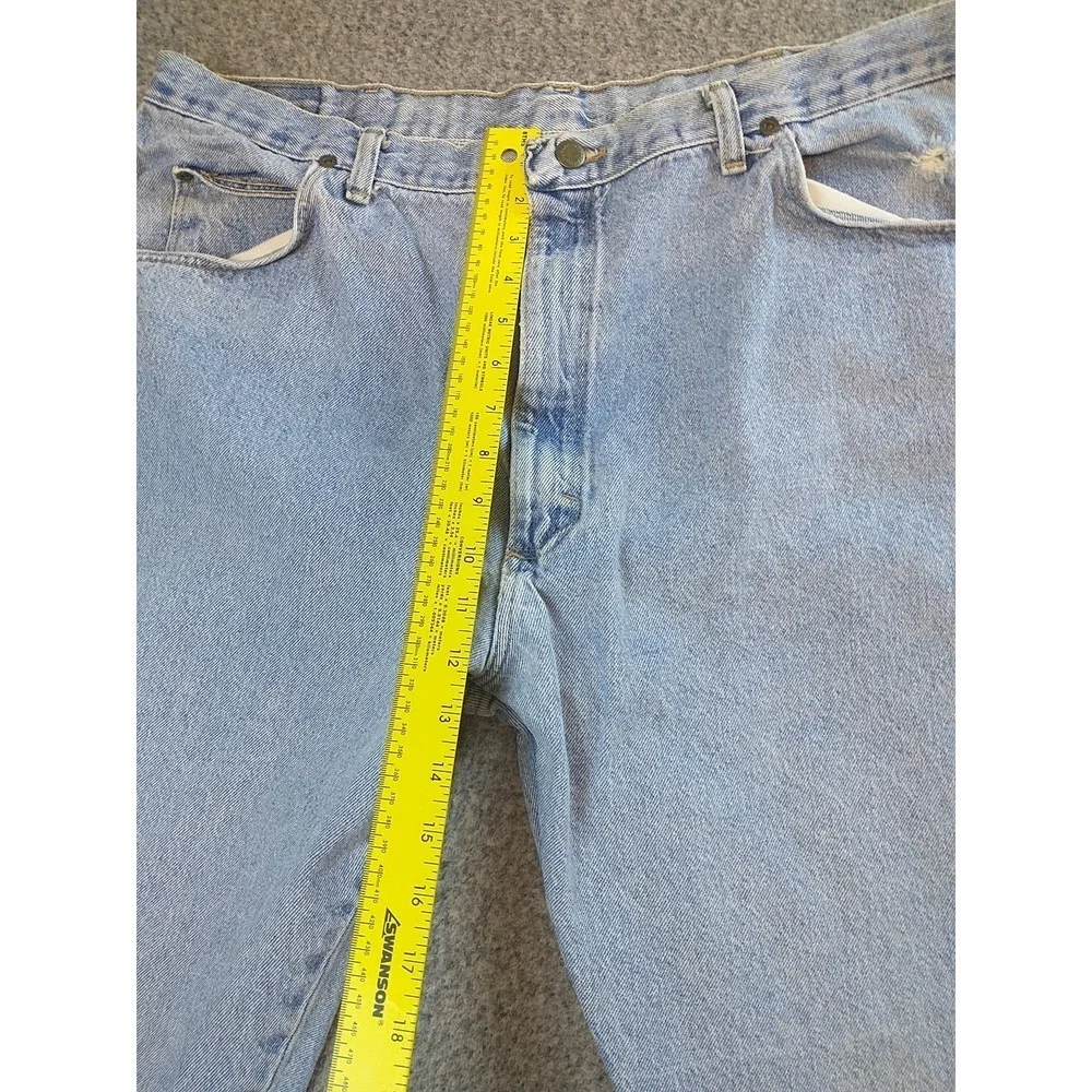 Wrangler Authentics Mens Light Wash Straight Leg Denim Jeans 40x29 97601RZ